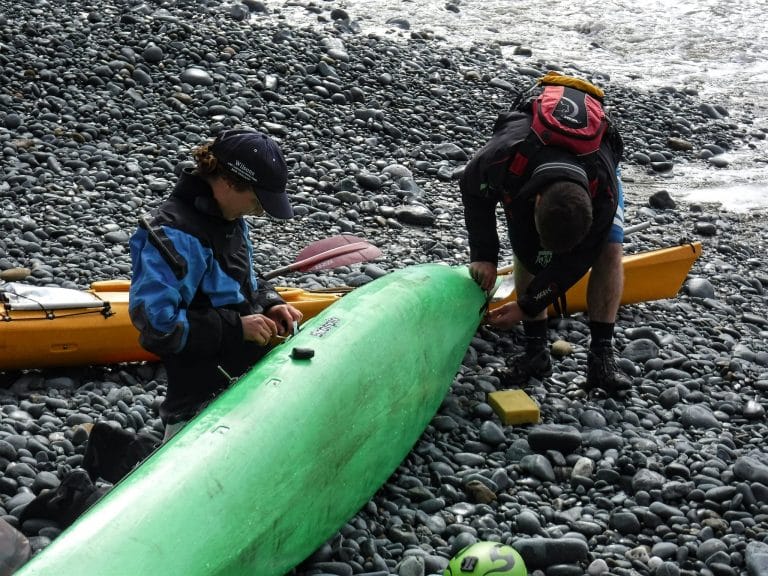 What should I take with me when paddling on the sea?