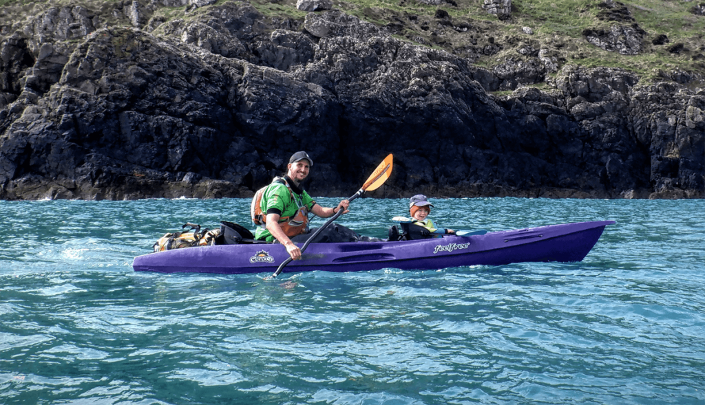 toddler kayaking