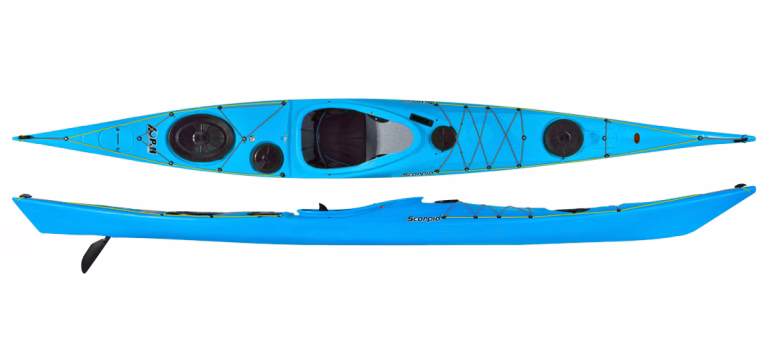 P&H Scorpio MV sea kayak, side profile