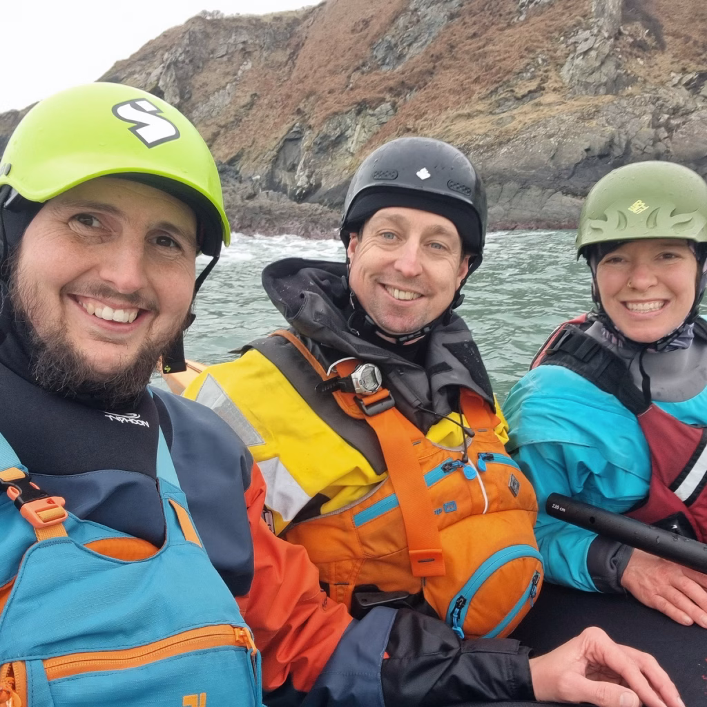 Ian, Ant and Amy Paddle Cymru Award picture