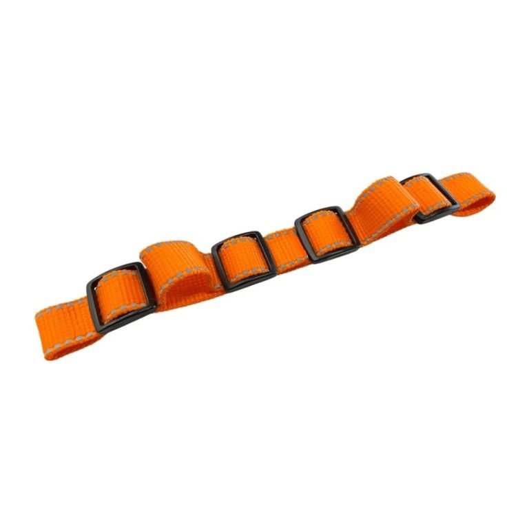 Orange Segla LOCK-Line spare paddle loops with reflective stitching and black adjusters