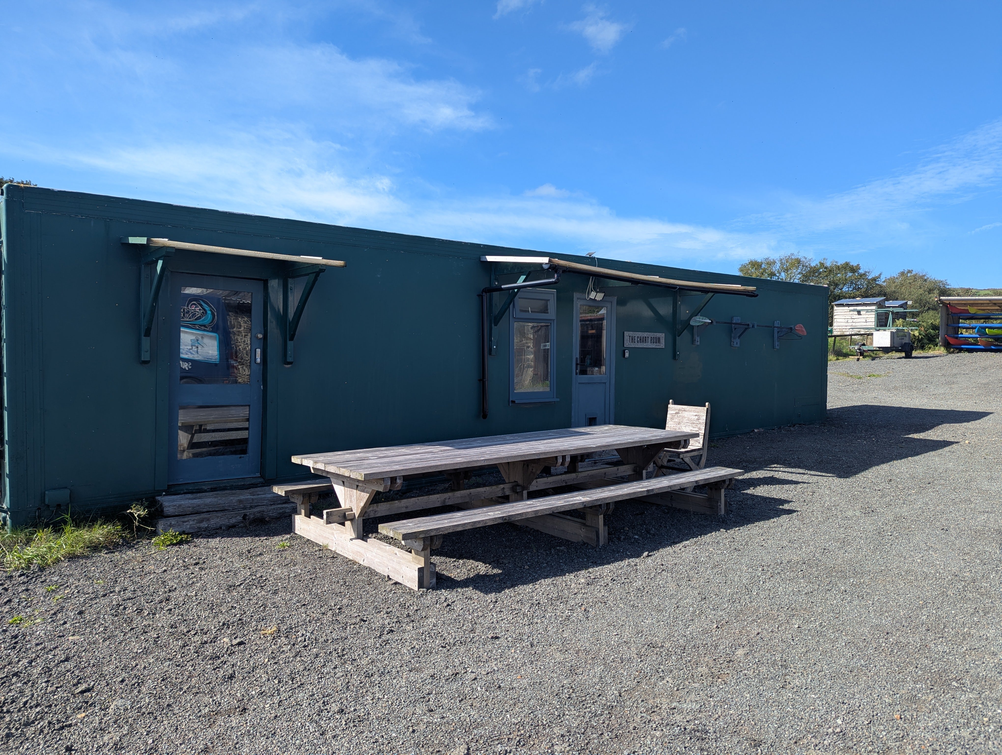 The Sea Kayak Academy base at New Holmus Farm in Pembrokeshire