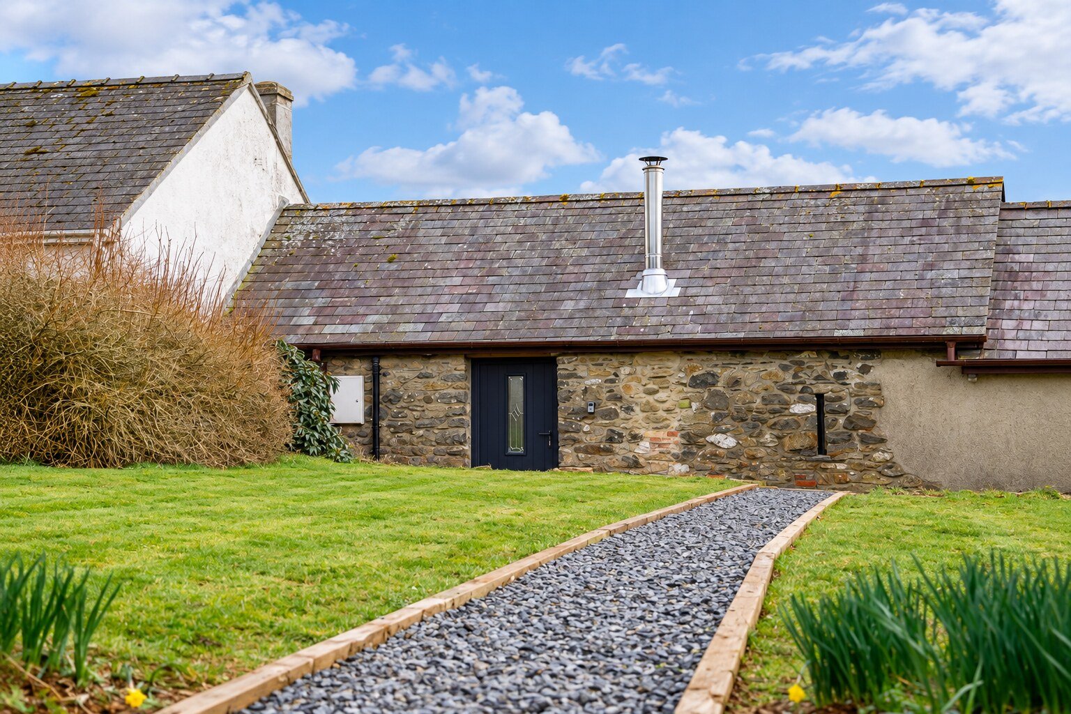 Exterior of Holmus Cottage at New Holmus Farm